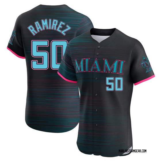 Men's Miami Marlins Agustin Ramirez Black 2025 City Connect Jersey - Elite