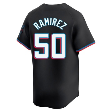 Men's Miami Marlins Agustin Ramirez Black Alternate Jersey - Limited