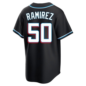 Men's Miami Marlins Agustin Ramirez Black Fashion Out Jersey - Replica