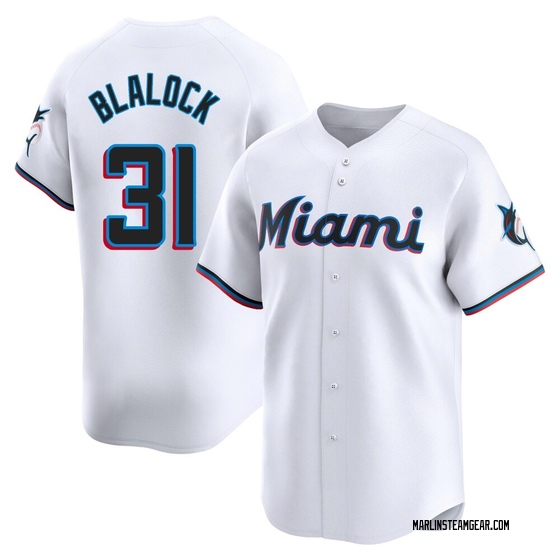 Men's Miami Marlins Bradley Blalock White Home Jersey - Limited