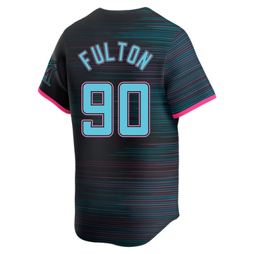 Men's Miami Marlins Dax Fulton Black 2025 City Connect Jersey - Limited