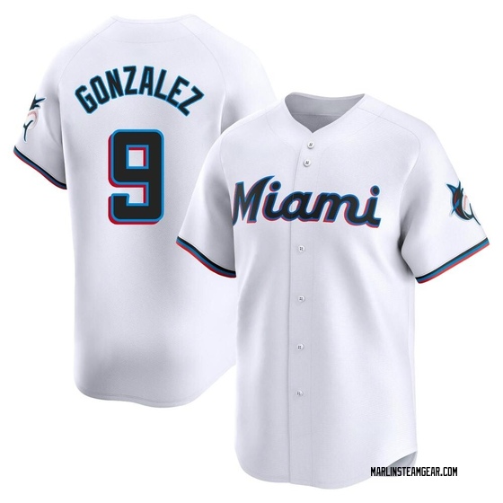 Men's Miami Marlins Erik Gonzalez White Home Jersey - Limited