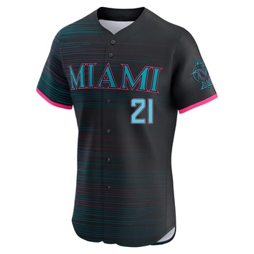 Men's Miami Marlins Graham Pauley Black 2025 City Connect Jersey - Elite
