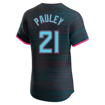 Men's Miami Marlins Graham Pauley Black 2025 City Connect Jersey - Elite