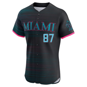 Men's Miami Marlins Jakob Marsee Black 2025 City Connect Jersey - Elite