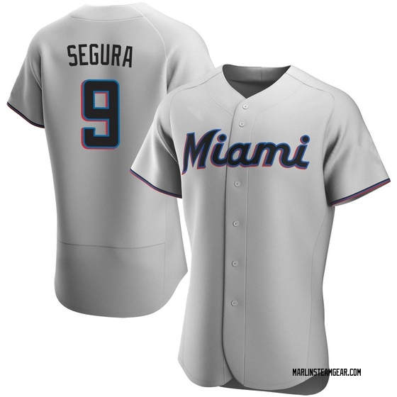 Men's Miami Marlins Jean Segura Gray Road Jersey - Authentic