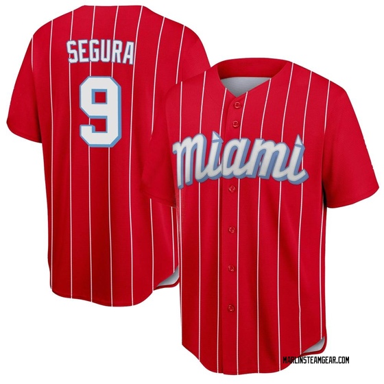 Men's Miami Marlins Jean Segura Red 2021 City Connect Jersey - Replica