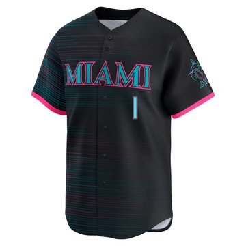 Men's Miami Marlins Nick Gordon Black 2025 City Connect Jersey - Limited
