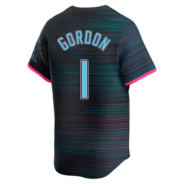 Men's Miami Marlins Nick Gordon Black 2025 City Connect Jersey - Limited
