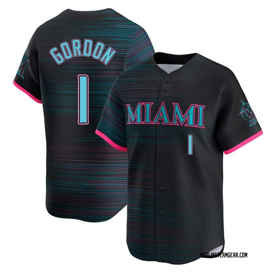 Men's Miami Marlins Nick Gordon Black 2025 City Connect Jersey - Limited