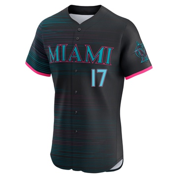 Men's Miami Marlins Owen Caissie Black 2025 City Connect Jersey - Elite