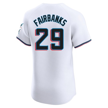 Men's Miami Marlins Pete Fairbanks White Home Jersey - Elite