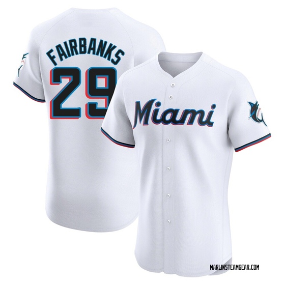 Men's Miami Marlins Pete Fairbanks White Home Jersey - Elite