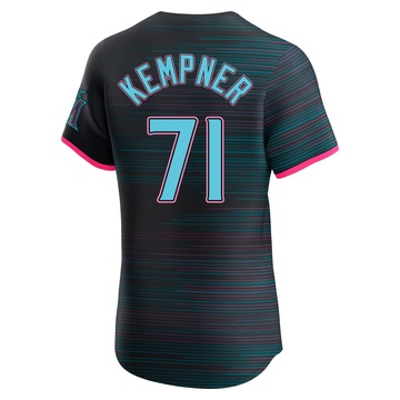 Men's Miami Marlins William Kempner Black 2025 City Connect Jersey - Elite