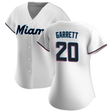 Women's Miami Marlins Braxton Garrett White Home Jersey - Authentic