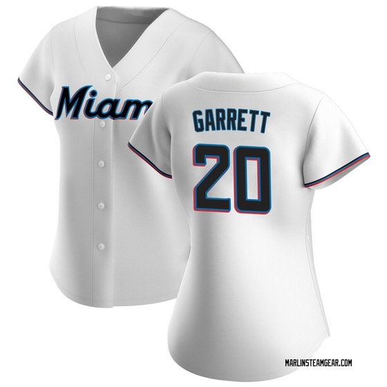 Women's Miami Marlins Braxton Garrett White Home Jersey - Authentic