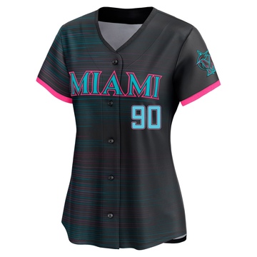 Women's Miami Marlins Dax Fulton Black 2025 City Connect Jersey - Limited