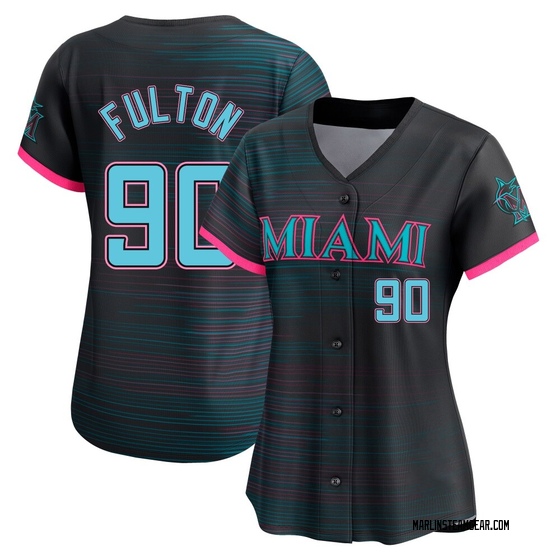 Women's Miami Marlins Dax Fulton Black 2025 City Connect Jersey - Limited