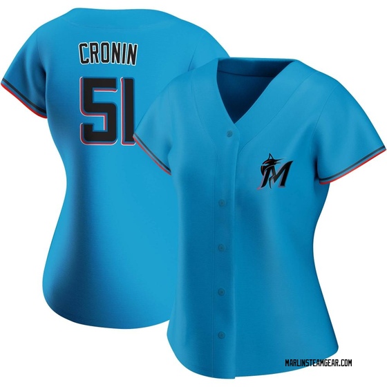 Women's Miami Marlins Declan Cronin Blue Alternate Jersey - Replica