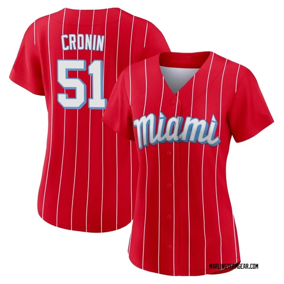 Women's Miami Marlins Declan Cronin Red 2021 City Connect Jersey - Authentic