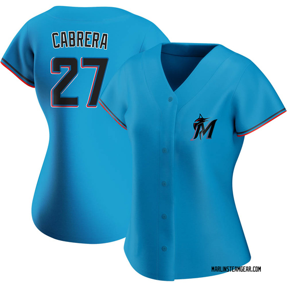 Women's Miami Marlins Edward Cabrera Blue Alternate Jersey - Authentic