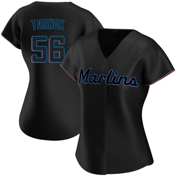 Women's Miami Marlins Freddy Tarnok Black Alternate Jersey - Authentic
