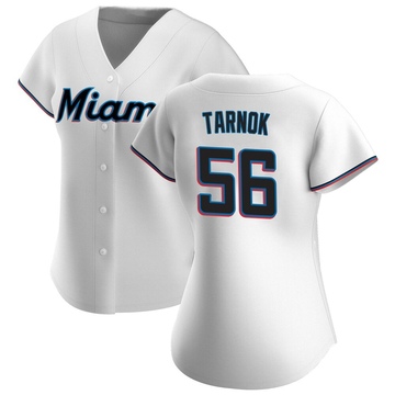 Women's Miami Marlins Freddy Tarnok White Home Jersey - Authentic
