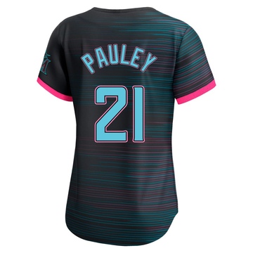 Women's Miami Marlins Graham Pauley Black 2025 City Connect Jersey - Limited