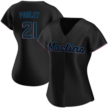 Women's Miami Marlins Graham Pauley Black Alternate Jersey - Replica