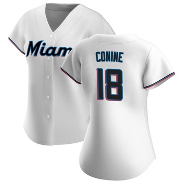 Women's Miami Marlins Griffin Conine White Home Jersey - Authentic