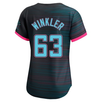 Women's Miami Marlins Jack Winkler Black 2025 City Connect Jersey - Limited