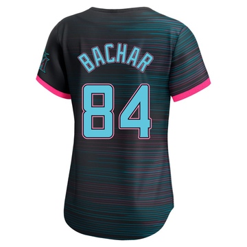 Women's Miami Marlins Lake Bachar Black 2025 City Connect Jersey - Limited
