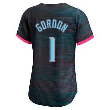 Women's Miami Marlins Nick Gordon Black 2025 City Connect Jersey - Limited