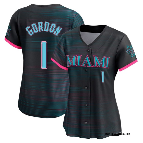 Women's Miami Marlins Nick Gordon Black 2025 City Connect Jersey - Limited