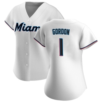Women's Miami Marlins Nick Gordon White Home Jersey - Authentic