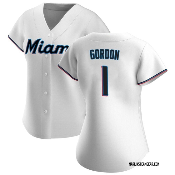 Women's Miami Marlins Nick Gordon White Home Jersey - Replica