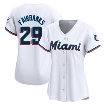 Women's Miami Marlins Pete Fairbanks White Home Jersey - Limited