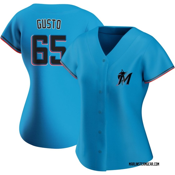 Women's Miami Marlins Ryan Gusto Blue Alternate Jersey - Authentic