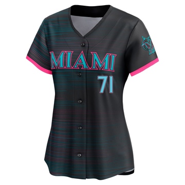 Women's Miami Marlins William Kempner Black 2025 City Connect Jersey - Limited