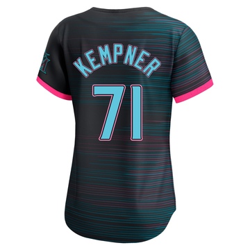 Women's Miami Marlins William Kempner Black 2025 City Connect Jersey - Limited