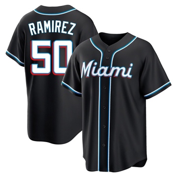 Youth Miami Marlins Agustin Ramirez Black Fashion Out Jersey - Replica
