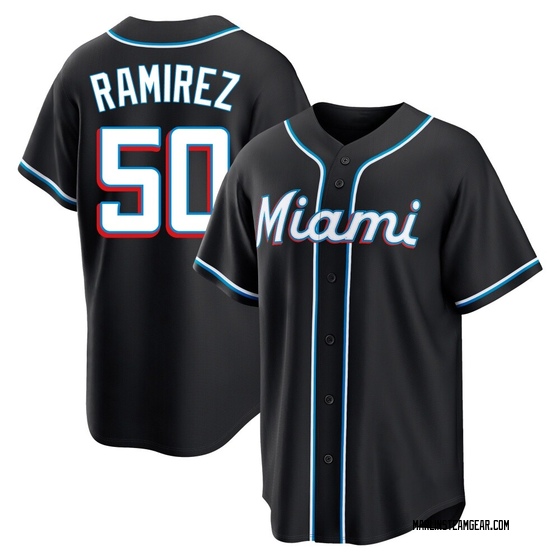 Youth Miami Marlins Agustin Ramirez Black Fashion Out Jersey - Replica