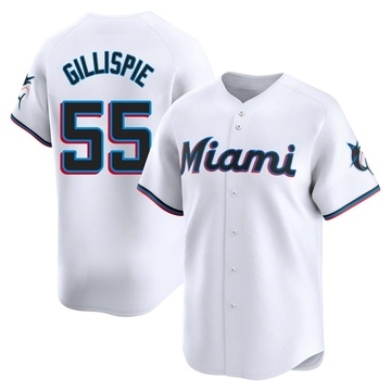 Youth Miami Marlins Connor Gillispie White Home Jersey - Limited
