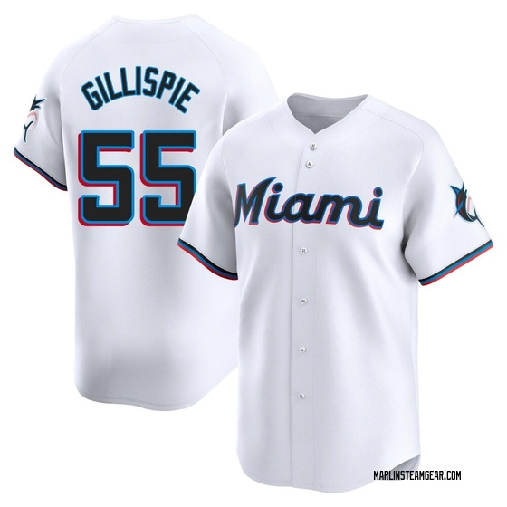 Youth Miami Marlins Connor Gillispie White Home Jersey - Limited