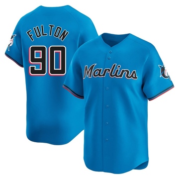 Youth Miami Marlins Dax Fulton Blue Alternate Jersey - Limited