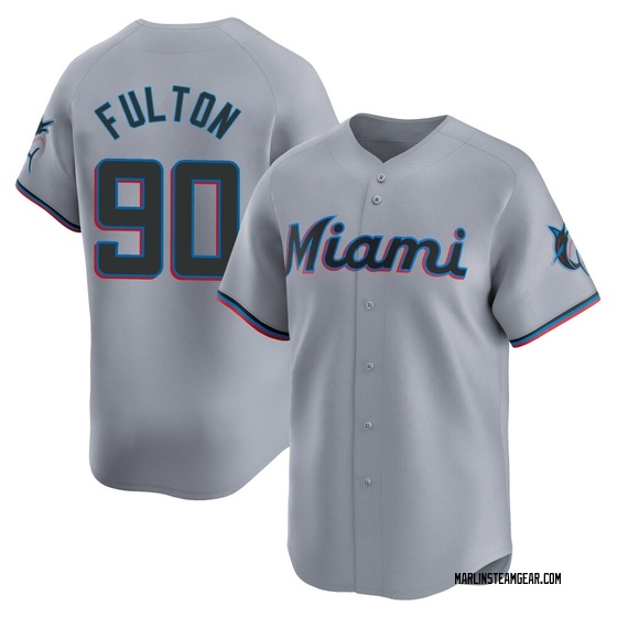 Youth Miami Marlins Dax Fulton Gray Road Jersey - Limited