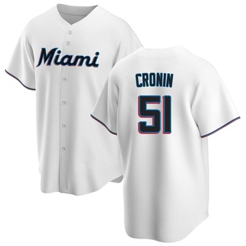 Youth Miami Marlins Declan Cronin White Home Jersey - Replica