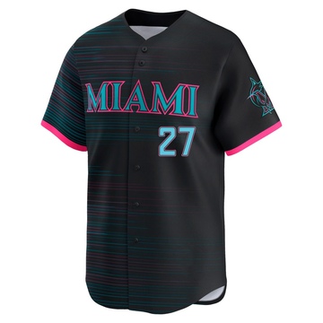 Youth Miami Marlins Edward Cabrera Black 2025 City Connect Jersey - Limited