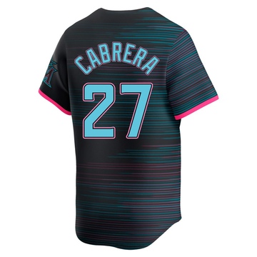 Youth Miami Marlins Edward Cabrera Black 2025 City Connect Jersey - Limited