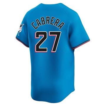 Youth Miami Marlins Edward Cabrera Blue Alternate Jersey - Limited
